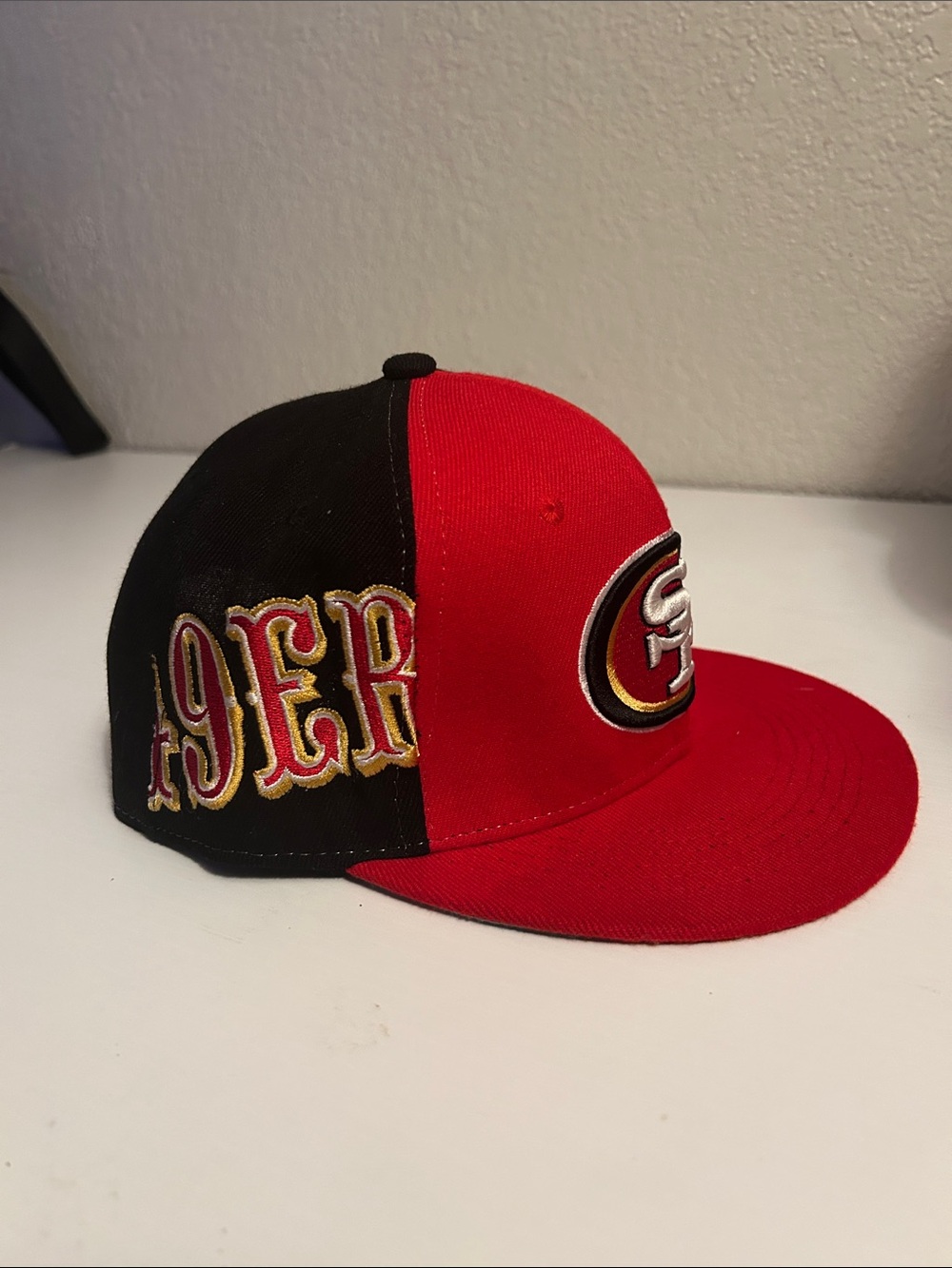 New Era San Francisco 49ers Two-Tone Red and Black Fitted Hat